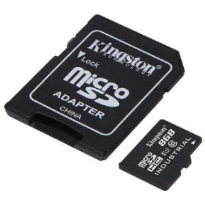 Kingston Industrial/micro SDHC/8GB/100MBps/UHS-I U3 / Class 10/+ Adaptér SDCIT2/8GB