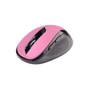 Myš C-TECH WLM-02P, černo-růžová, bezdrátová, 1600DPI, 6 tlačítek, USB nano receiver WLM-02P
