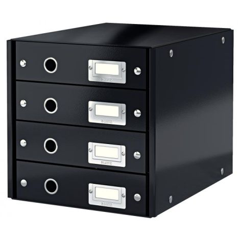 Zásuvkový box Leitz Click &amp; Store 4 zásuvky černý