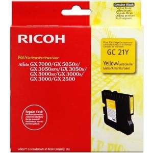 Cartridge Ricoh GC21Y, 405535, žlutá (yellow), originál