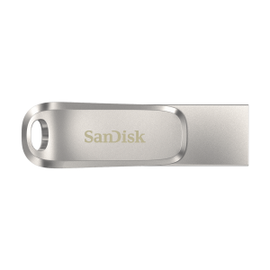 SanDisk Ultra Dual Drive Luxe/256GB/150MBps/USB 3.1/USB-A + USB-C/Stříbrná SDDDC4-256G-G46