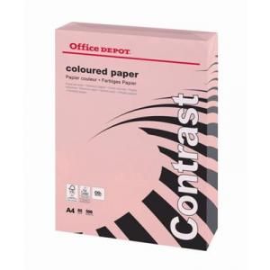 Barevný papír Office Depot A4, pastelová růžová, 80 g/m2