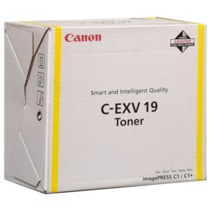 Toner Canon C-EXV19Y, žlutá (yellow), originál