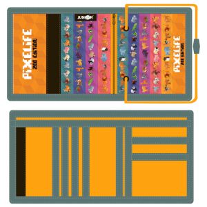 Dětská textilní peněženka JUNIOR S8 - Pixelife Zoo Edition