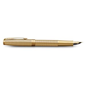 Pero plnící PARKER Sonnet SE Ciselé GT 18K - hrot F, černá náplň