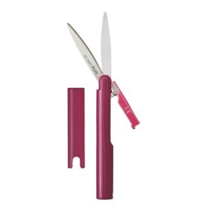 Nůžky kapesní PLUS SC-130PF - wine red
