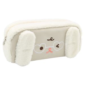 Pouzdro na pera s plyšovým kožíškem, prázdné - Rabbit (mix barev)