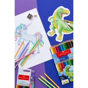 Pastelky Faber-Castell Dino Colour Classic set 10+3 Metallic - Dino