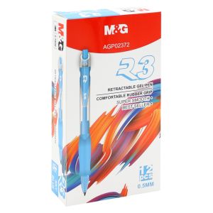 Pero gelové M&G R3 - světle-modrý inkoust