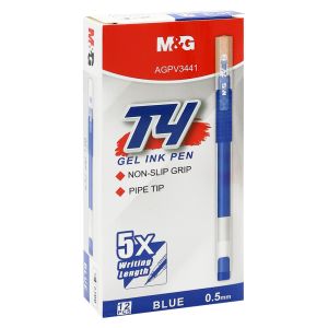 Pero gelové M&G T4 (0,5 mm) - velkoobjemová modrá náplň (délka zápisu cca 2000 m)