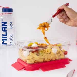 Box na potraviny MILAN 1,2L Tritan - růžový