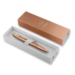 Pero kuličkové PARKER IM Writing Rituals Orange GT, hrot M - modrá náplň