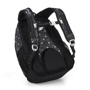 Školní batoh BagMaster SUPERNOVA 24 A - černo-bílý