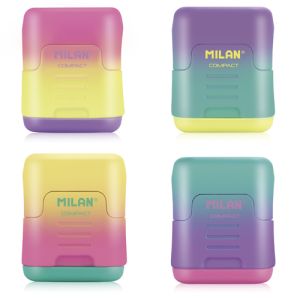 Struhadlo školní MILAN Compact Sunset na dvě tužky s boxem