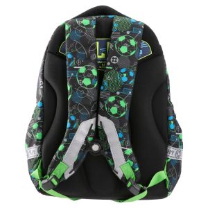Školní batoh MAXX anatomický - Neon Football