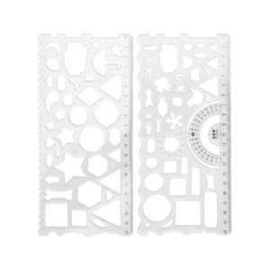 Šablona tvary 208 x 95 mm, flexibilní (mix barev) balení 2 ks