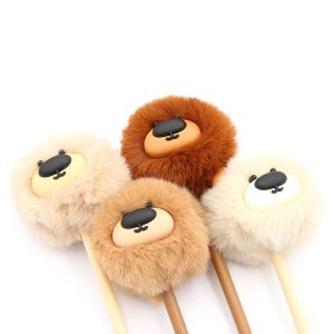 Pero gelové JUNIOR Big Nose Bear PomPom 0,7 mm, modrá náplň (mix barev)