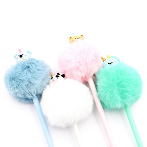 Pero gelové JUNIOR PomPom 0,7 mm, modrá náplň (mix barev)