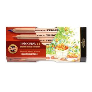 Pastelky KOH-I-NOOR Triocolor, sada 12 ks