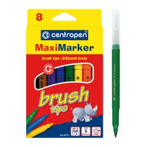 Fixy CENTROPEN 8773 Maxi Brush - sada 8 ks