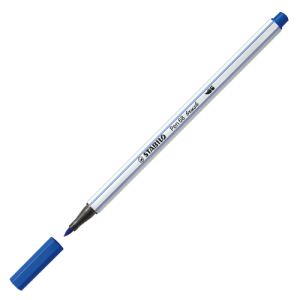 Fix se štětcovým hrotem pro různé šířky čar STABILO Pen 68 Brush, ultramarinově modrý