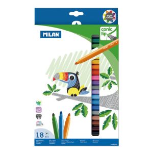 Fixy MILAN kulaté 0,5 mm MAXI - sada 18 ks