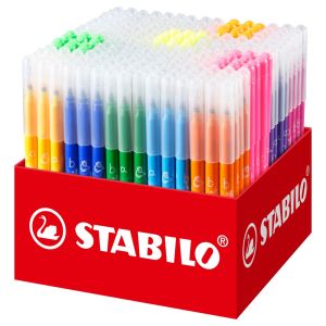 Vláknový fix STABILO Trio AZ - 240 ks box - 20 různých barev