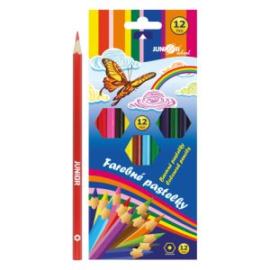 Pastelky JUNIOR šestihranné 12 ks
