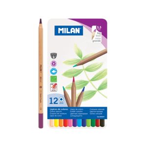 Pastelky MILAN šestihranné 3,3 mm / 12 ks metal box