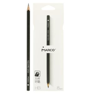 Tužka grafitová MARCO HB, sada 8 ks