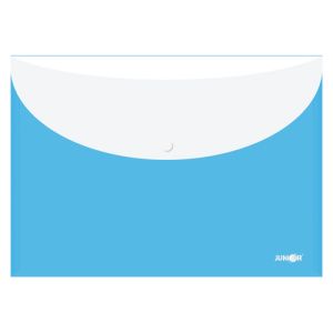 Obal s patentem + zadní kapsa PP/A4, modrý