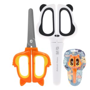 Nůžky dětské M&G Animals Know 5,5"/136 mm (oranžové, bílé)