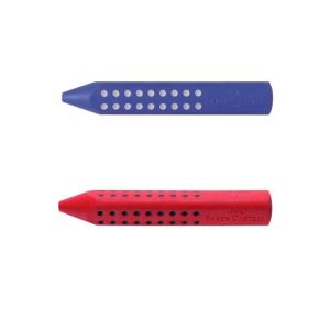 Guma Faber-Castell Grip 2001 trojúhelníková - (modrá, červená)