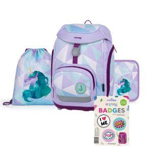 Školní batoh - 4 dílný set OXY - Sherpy Unicorn