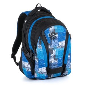 Školní batoh BagMaster BAG 21 A blue/black