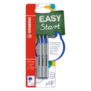 Náplň do kuličkového pera STABILO EASY original 0,3mm - modrá 3ks/blistr