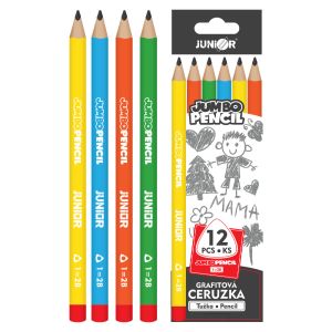 Tužka grafitová trojhranná JUMBO č.k. 1/2B