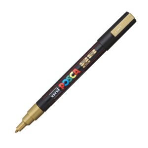Dekorační popisovač, 0,9-1,3 mm, UNI "Posca", zlatý