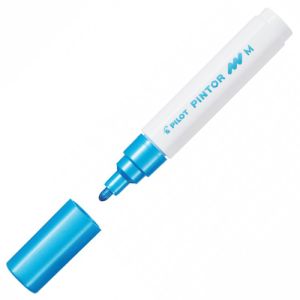Pintor, PO, Medium, akrylový popisovač metalická modrá