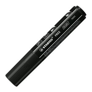 Akrylový popisovač STABILO FREE Acrylic T800C Klínový hrot 4-10 mm - černý