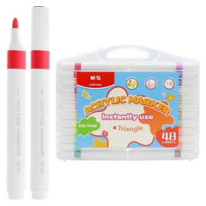 Popisovač trojhranný M&G Acrylic Marker - 48 barev