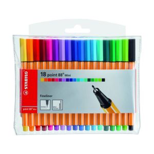Liner - STABILO point 88 Mini - 18 ks balení - s 18 různými barvami