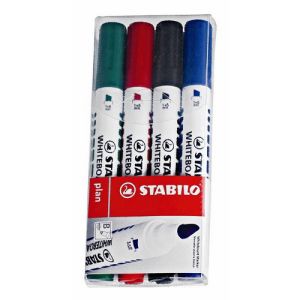Popisovač na tabule, 2,5-3,5 mm, seříznutý hrot, STABILO Plan, mix barev