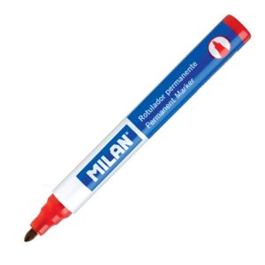 Popisovač MILAN Permanent Marker 4 mm, červený