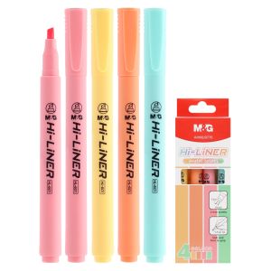 Zvýrazňovač M&G Hi-Liner Pastel - sada 4 barvy