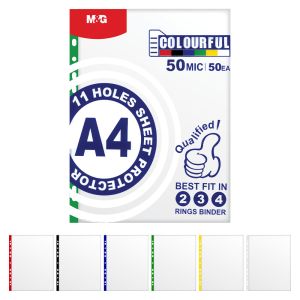 Euroobal A4 100 µm transparentní s barevnou značkou (50 ks)