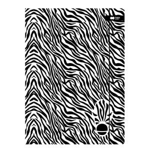 Prkno s gumičkou Happy Color 24 x 31 cm (A4) karton - Black&White zebra