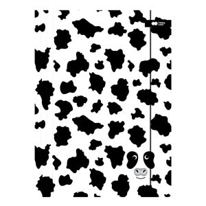 Prkno s gumičkou Happy Color 24 x 31 cm (A4) karton - Black&White kravička