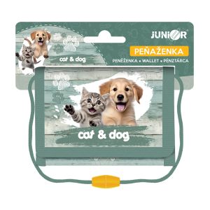 Dětská textilní peněženka JUNIOR S8 - Cat & Dog