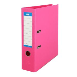 Pořadač pákový Office A4 80 mm - růžový